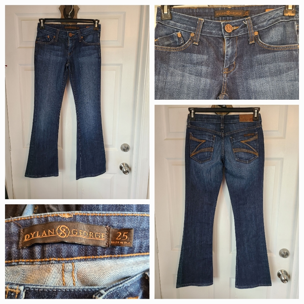 Dylan  and George Woman's Anita Flare Denim Jeans, Size: 25 Color: Blue